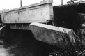 Cement bridge damaged