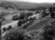 View of Valley with Railroad Tracks and Paved Road