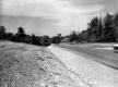 Car traveling down road