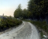 Dirt road and wooden fence