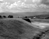 Bridge Over Interstate 89 with Mountains in the Background
