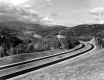 Bend in Interstate 89 with Winooski River and Green Mountains in Background
