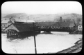 Two bridges in flood