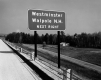 Highway road sign
