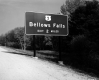 Highway road sign