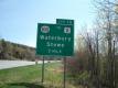 Highway Sign Exit 10 Waterbury, Stowe