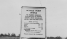 Bridge toll sign