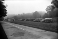 Trailers in field