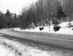 US Route 7 Around a Bend with Snow