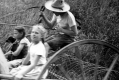 Girls and Woman on Hay Raker