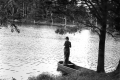 Boy fishing
