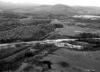 Aerial of Interstate 89 Bridge and Mountains