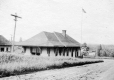 Side view of customs office