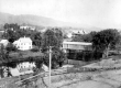Covered Bridge Near Houses