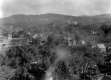 Town and hills