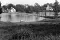 Floating Bridge Across Sunset Lake