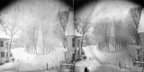 Village Under Snow