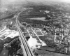 Bird's Eye View of Highway and Town