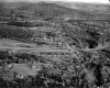 Bird's Eye View of Interstate 91 Interchange and Town