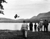Airplane Over Lake