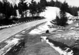 Wet Ice-Covered Road