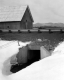Snowy Culvert and Barn