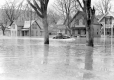 White River Junction Flood 1936, Car on Wet Road