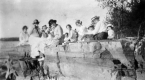 Women and Girls on a Rock