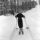 Young Boy Skiing at Okemo Mountain