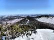 View south from Vermonter ski trail at Jay Peak.