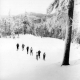 Skiers in a Lesson at Spruce Peak