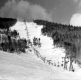 Chair Lift on an Ungroomed Ski Trail
