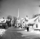 Snowy Road in Town