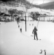 Skiers on a Rope Tow