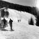 Skiers On Opening Day at Burke Mountain