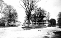 Walker Memorial Library and Otter Creek Inn in Pittsford