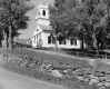The Weston Church with Stone Wall