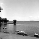 Boats Along a Beach on Lake Champlain