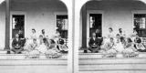 Sitting on the Front Steps of the Mount Mansfield House