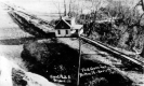House Displaced on Railroad Tracks
