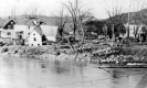 Flood Ruins Along River