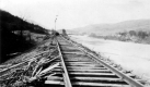 Flood Damaged Railroad Tracks