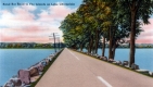 Sand Bar Road (causeway) to the Islands on Lake Champain