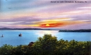Sunset on Lake Champlain from Burlington