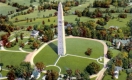 Bird's Eye View of Battle Monument in Bennington