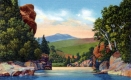 View of Camels Hump From Winooski River