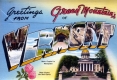 Greetings From Vermont Postcard with State Capitol and State Flower