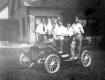 Young Men Piled on a Small Car