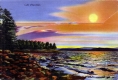 Scenic Sunset on Lake Champlain