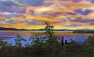Sunset Over Lake Champlain in Burlington